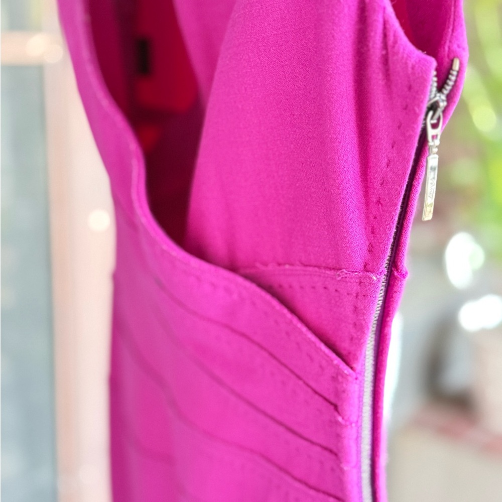 Brioni WoolElegant Pink Wrap Dress